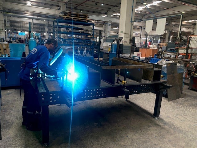 Machine Body on Welding Jig
